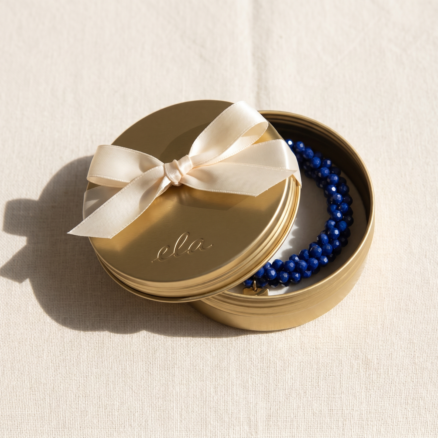 Ela Blue – Kralen Haarelastiek & Armband