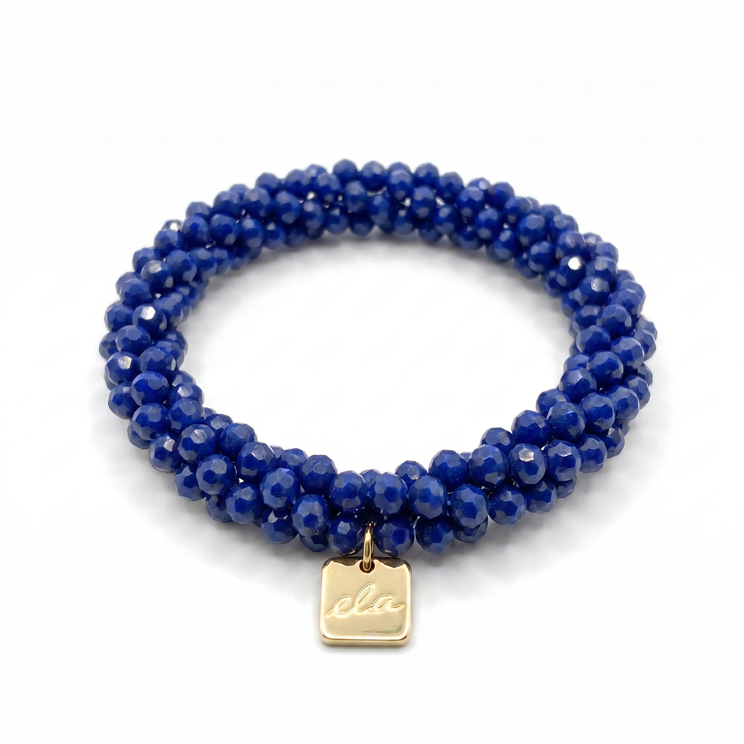Ela Blue – Kralen Haarelastiek & Armband