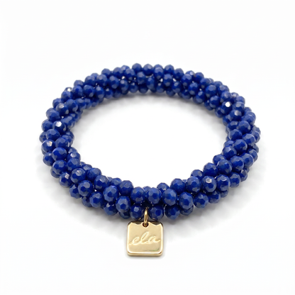 Ela Blue – Kralen Haarelastiek & Armband