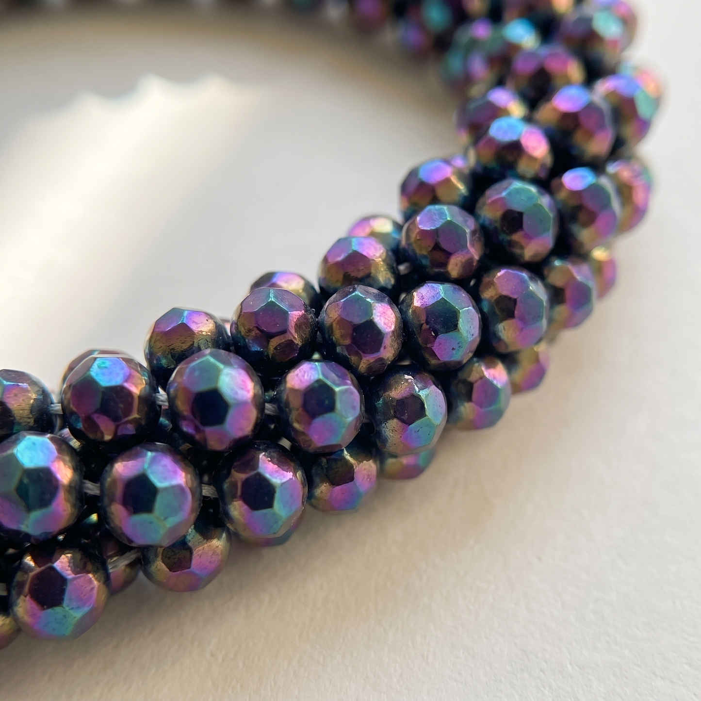 Ela Dark Rainbow – Kralen Haarelastiek & Armband