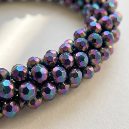 Ela Dark Rainbow – Kralen Haarelastiek & Armband