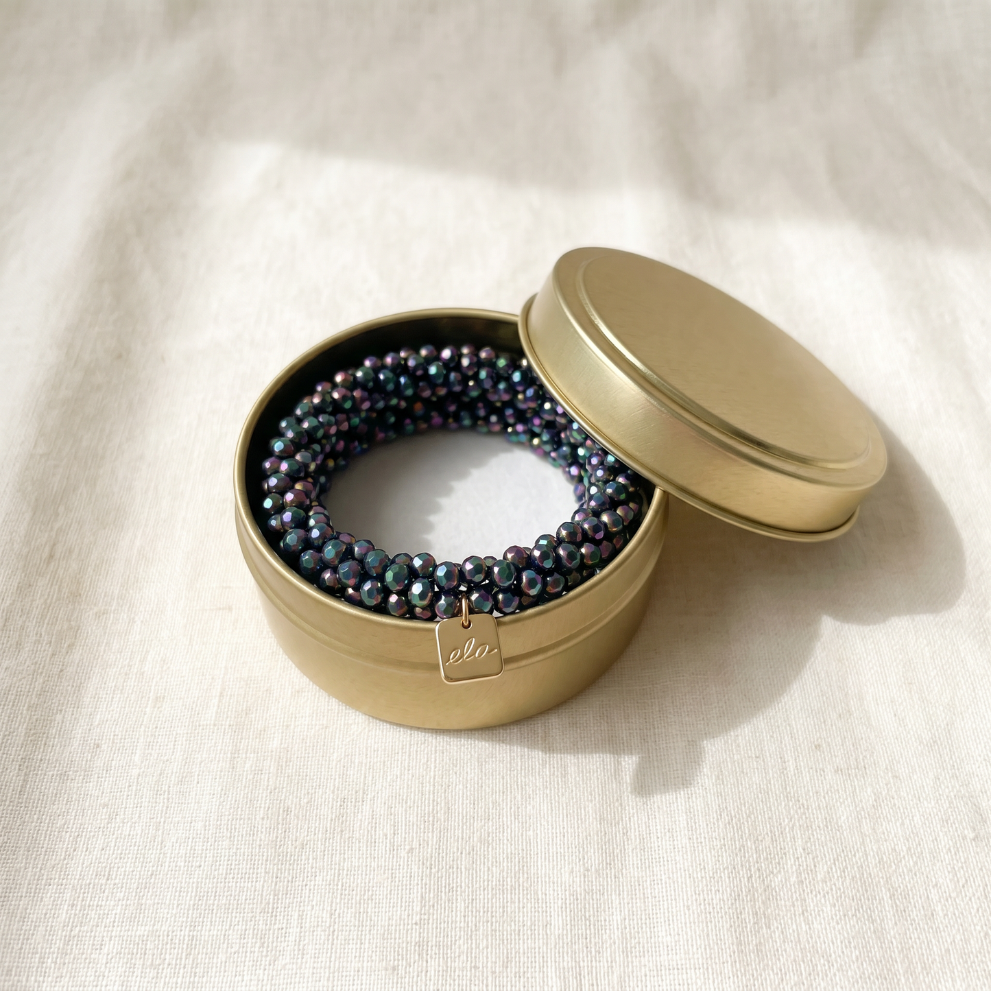 Ela Dark Rainbow – Kralen Haarelastiek & Armband