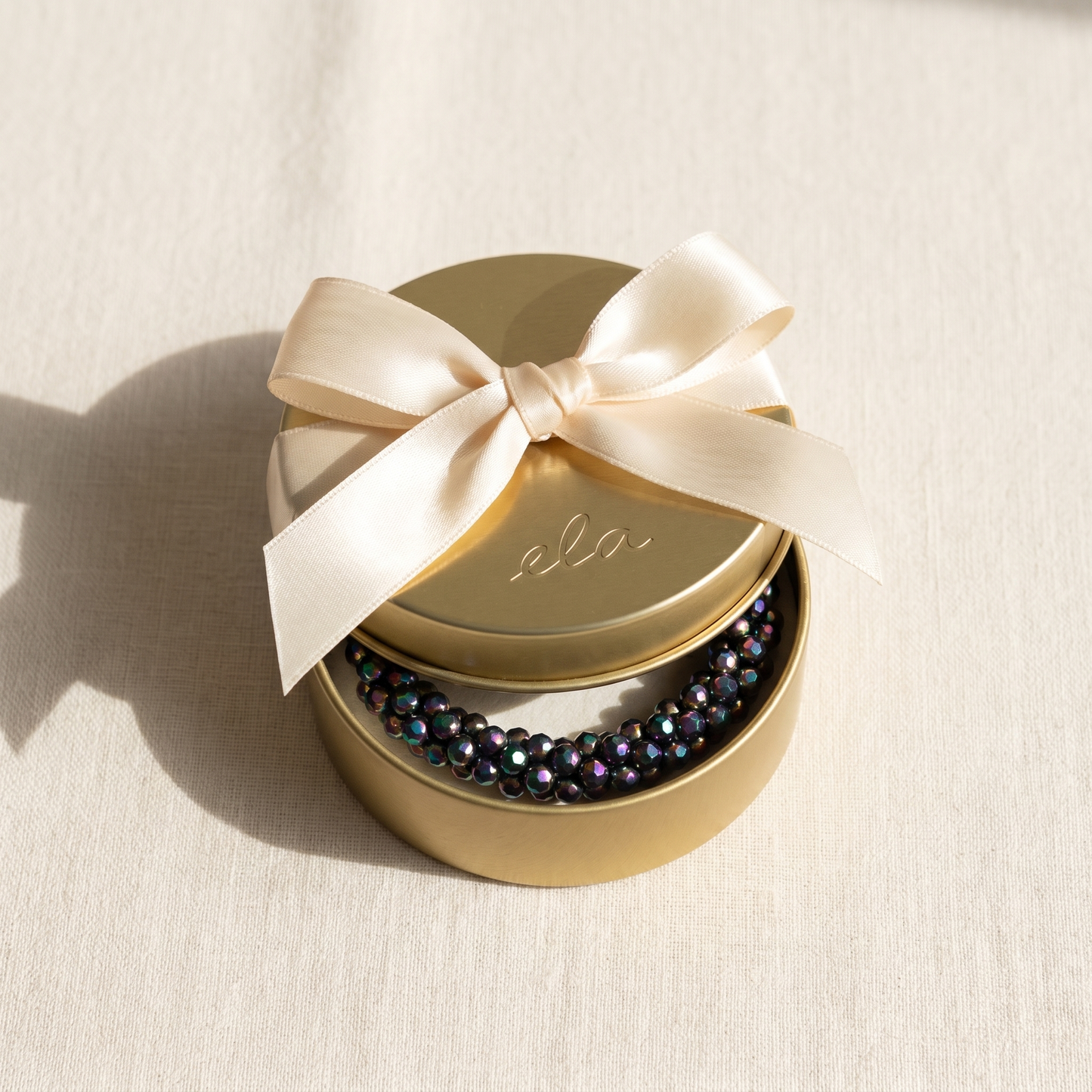 Ela Dark Rainbow – Kralen Haarelastiek & Armband