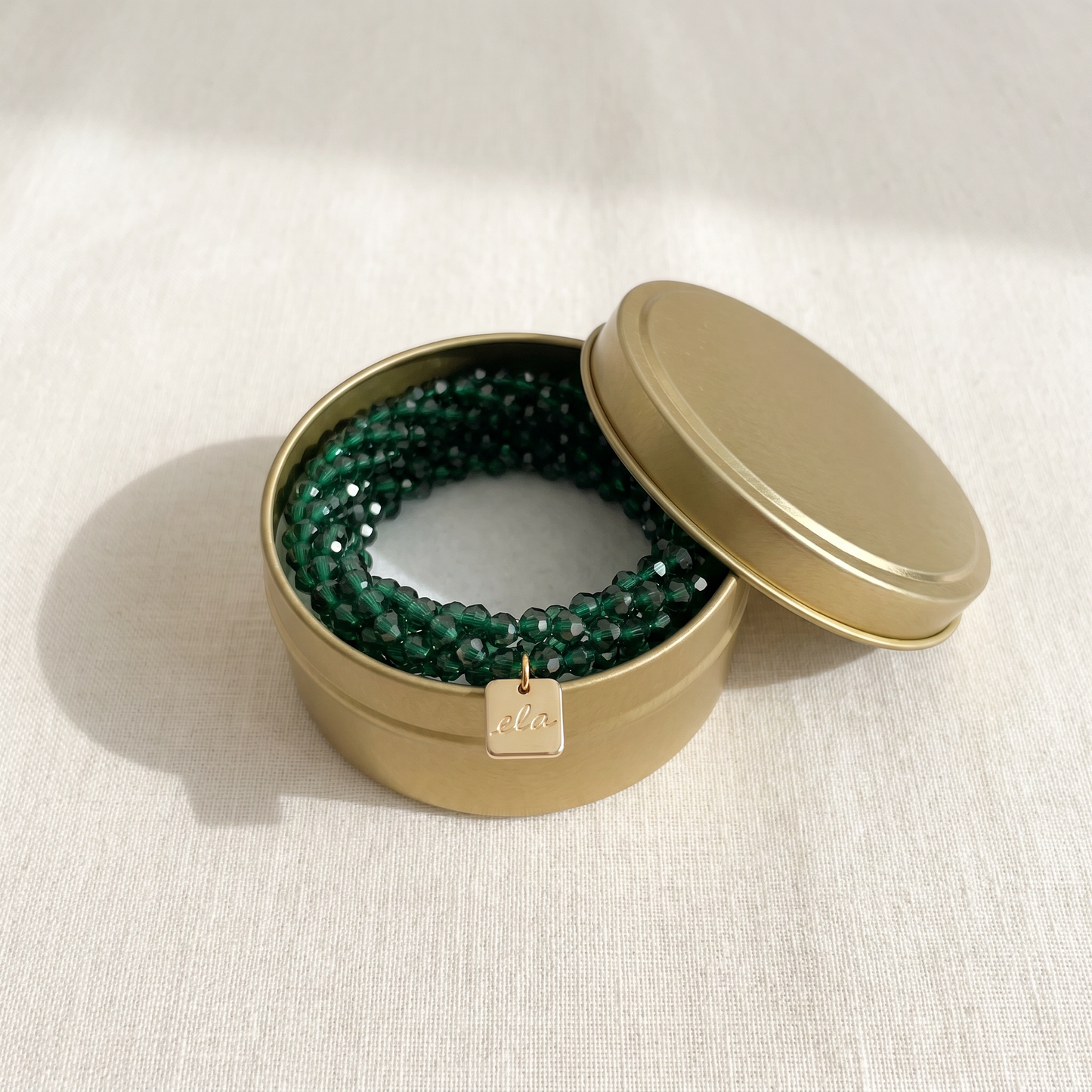 Ela Emerald – Kralen Haarelastiek & Armband