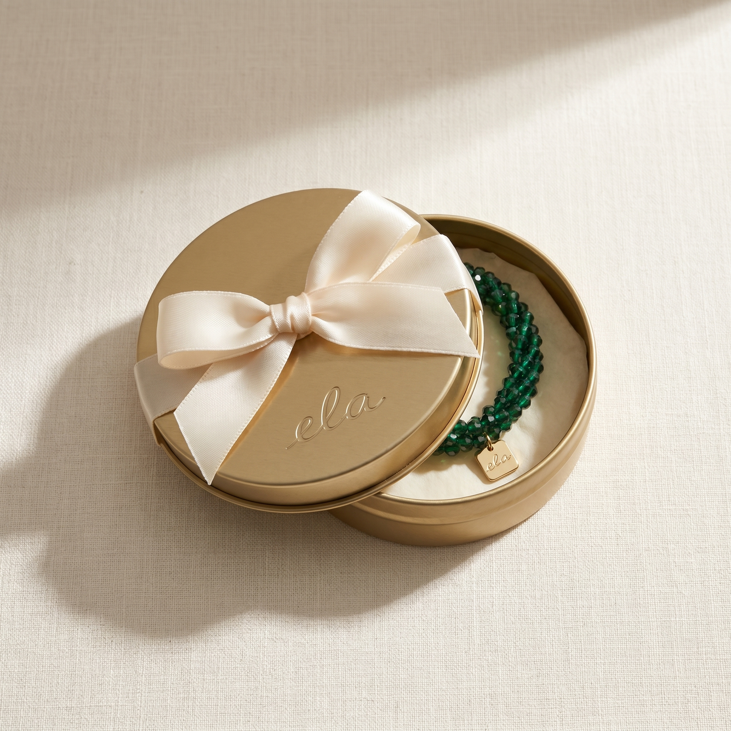 Ela Emerald – Kralen Haarelastiek & Armband