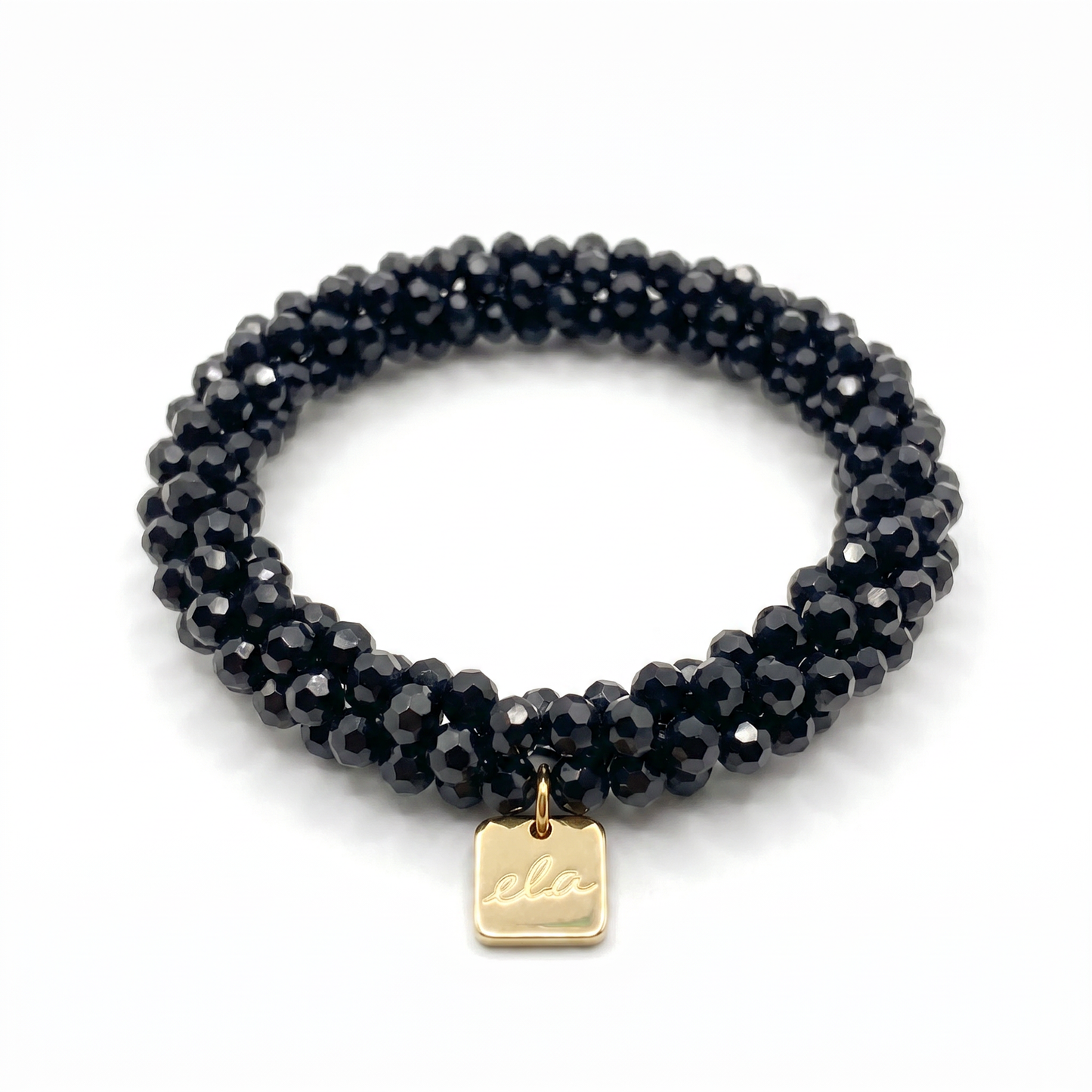 Ela Onyx – Kralen Haarelastiek & Armband