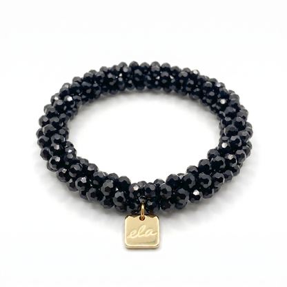 Ela Onyx – Kralen Haarelastiek & Armband