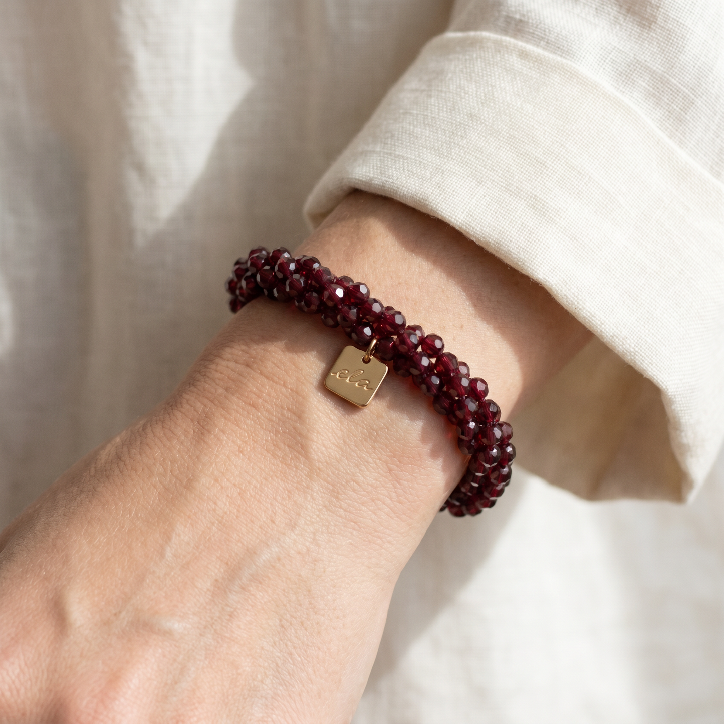 Ela Ruby – Kralen Haarelastiek & Armband