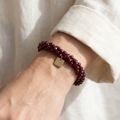 Ela Ruby – Kralen Haarelastiek & Armband