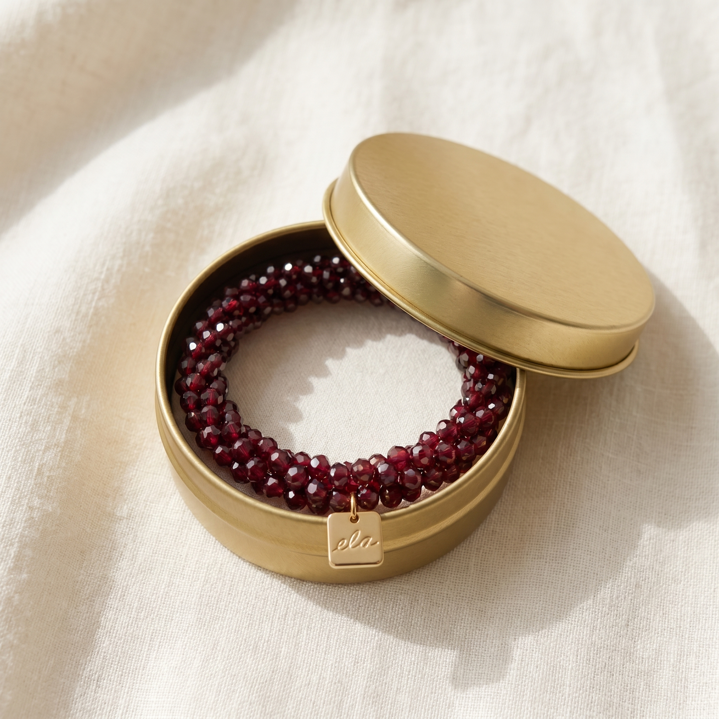 Ela Ruby – Kralen Haarelastiek & Armband