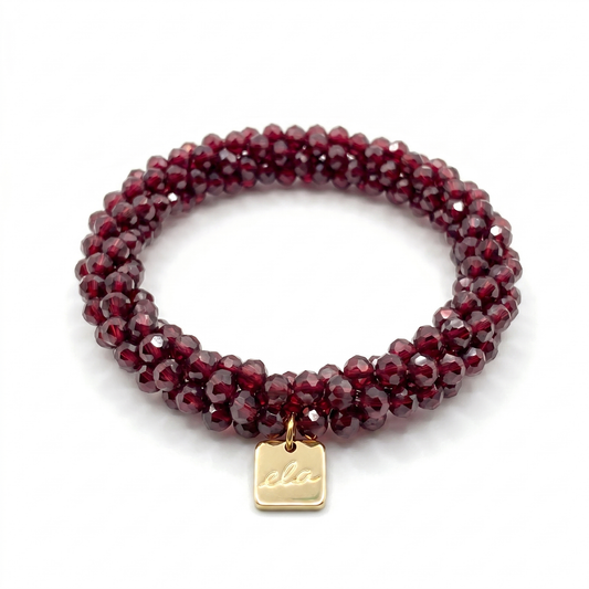 Ela Ruby – Kralen Haarelastiek & Armband